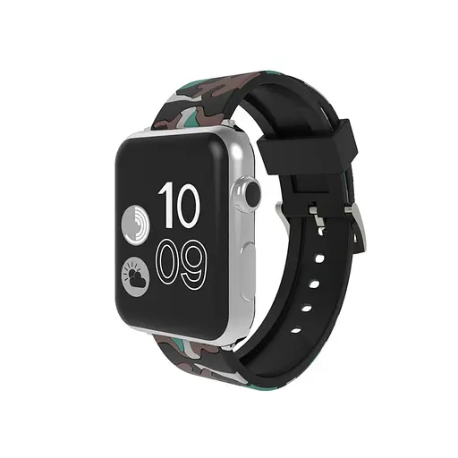 Ремінець Creasted для годинника Apple Watch 38 мм 40 мм силіконовий з пряжкою, Camouflage with brown - фото 2