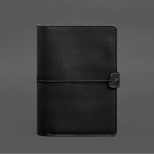 Шкіряний блокнот А5 (софт-бук) 9.4 чорний - фото 11