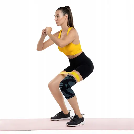 Фіксатор (бандаж) для коліна 4FIZJO зі стабілізацією колінної чашки 1 шт 4FJ0458 Size M (P-5907739317933) - фото 5