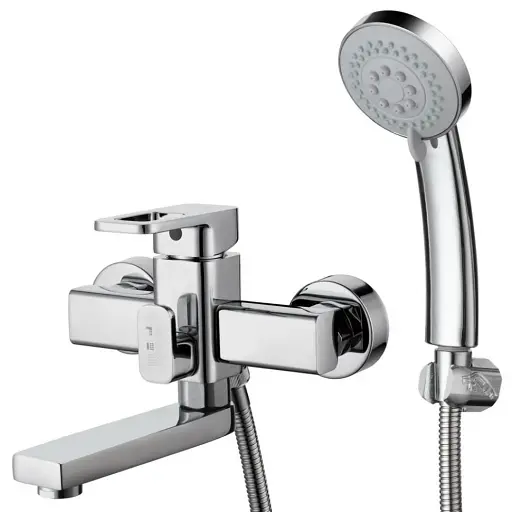 Змішувач для ванни Troya NOD3-A188 одноважільний з душовим набором Хром 30412 - фото 1