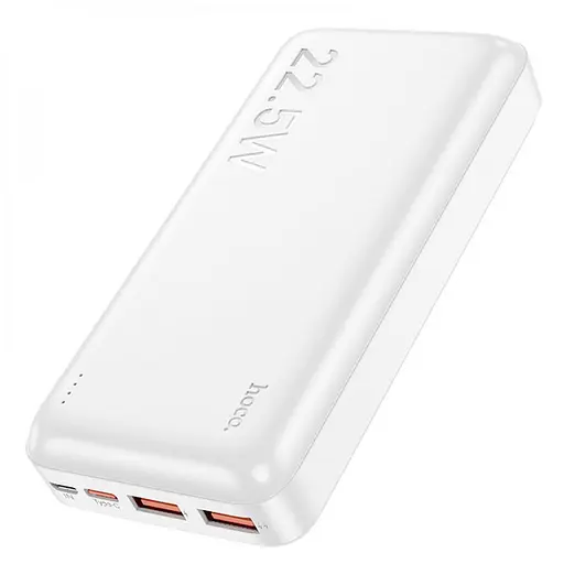 Зарядний мобільний акумулятор Hoco J101A 20000mAh PD20W+QC3.0 (22.5W) Білий - фото 3
