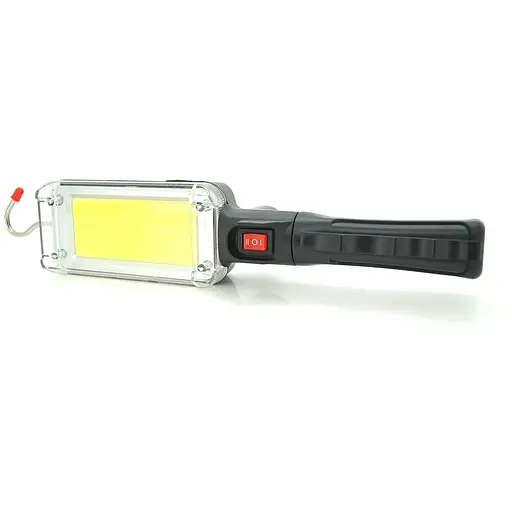 Фонарь переносной ZJ-8859, магнит, крючок, питание 2*18650, Box