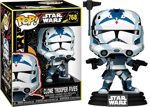 Фигурка Фанко Поп Звездные войны Солдат-Клон Пятерка Funko Pop Star Wars Clone Trooper Fives 10 см FP SW 768