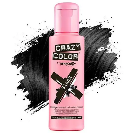 Тінт-фарба для волосся Crazy Color відтінок 30 чорний 100 мл
