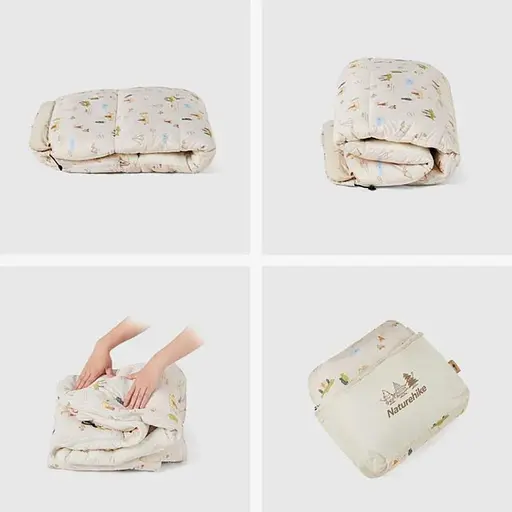 Детский спальник с капюшоном Naturehike B180 CNH22SD001, бежевый - фото 5