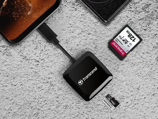 Transcend Кардрідер USB 3.2 Type-C > microSD/SD Чорний - фото 2