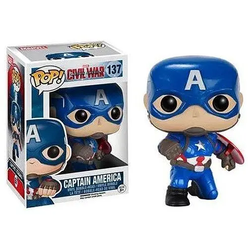 Фігурка Капітан Funko Pop Captain America Америка Civil War 10см CA 137 - фото 1