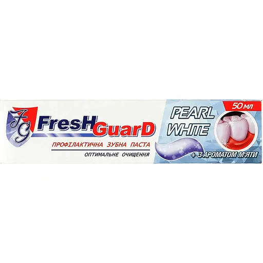 Зубна паста Fresh Guard Pearl White 50 мл - фото 1