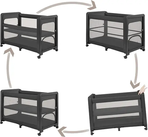 Манеж-ліжко Lionelo Patty Grey Graphite (LO-PATTY GREY GRAPHITE) - фото 6