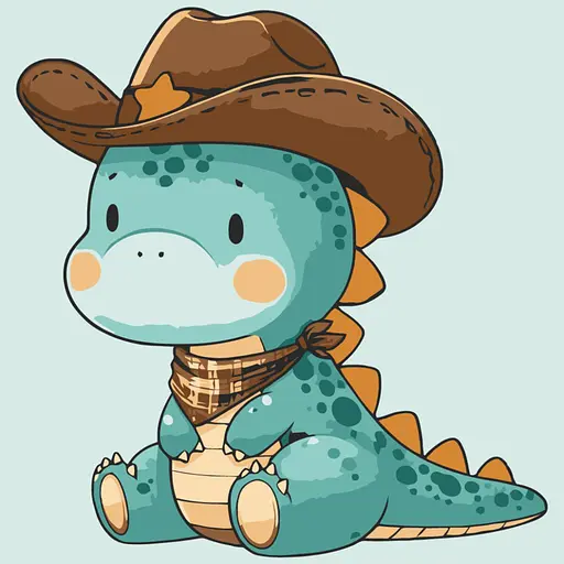 Картина по номерам "Шериф Динозаврик" Art Craft 15583-AC 30х30 см - фото 1