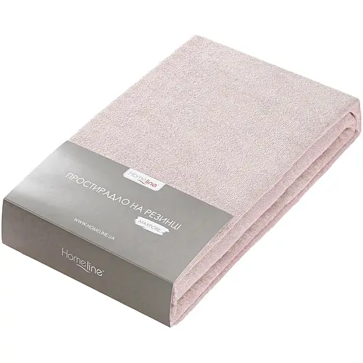 Простирадло махрове на резинці Home Line 200x200х20 см рожевий (195118)