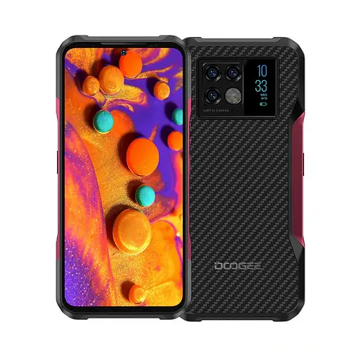 Захищений смартфон Doogee V20 8/256GB АКБ 6 000мАг Нічна зйомка 5G Red - фото 1