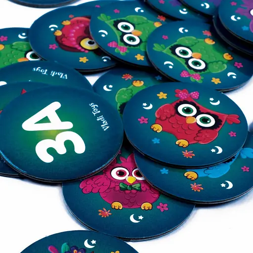 Дитяча настільна гра "Грайливі сови, бачу слово!" VT8033-08, 99 фішок - фото 3