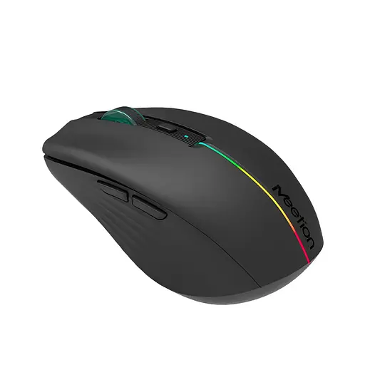 Беспроводная мышь MEETION BTM002 с RGB подсветкой 2.4G+Bluetooth черная - фото 10