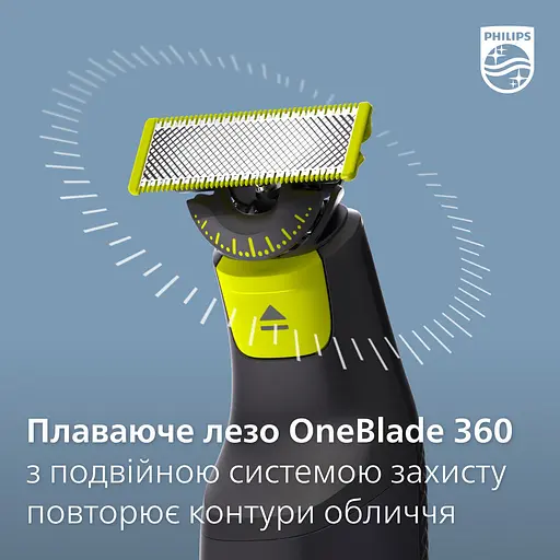Змінне плаваюче лезо Philips OneBlade 360 2 шт. (QP420/50) - фото 8