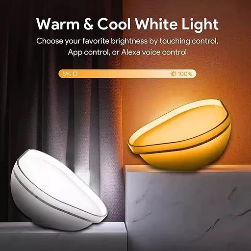 Настільний світильник SAL-009B Bluetooth USB interface with app White - фото 4