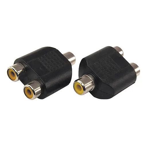 Перехідник GRAND 1 гніздо RCA 2 гнізда RCA розетка розетка - фото 2