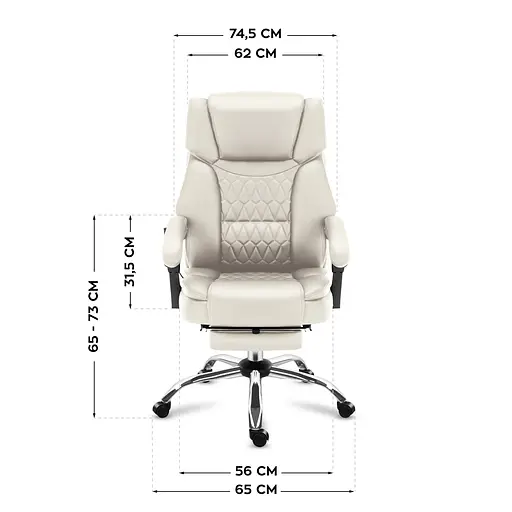 Крісло офісне Markadler Boss 6.0 Beige з масажем - фото 9