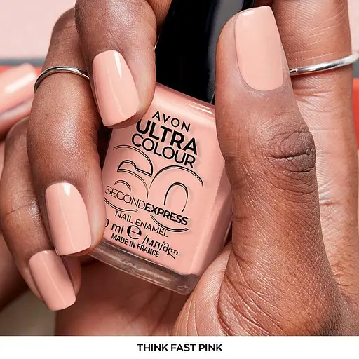 Швидковисихаючий лак для нігтів Avon УльтраКолір за 60 секунд Thing Fast Pink 10 мл (158511396) - фото 3