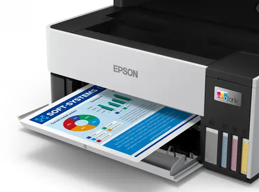 Epson МФУ ink color A4 EcoTank L6490 37_23 ppm Fax ADF Duplex USB Ethernet Wi-Fi 4 ink Pigment - фото 4