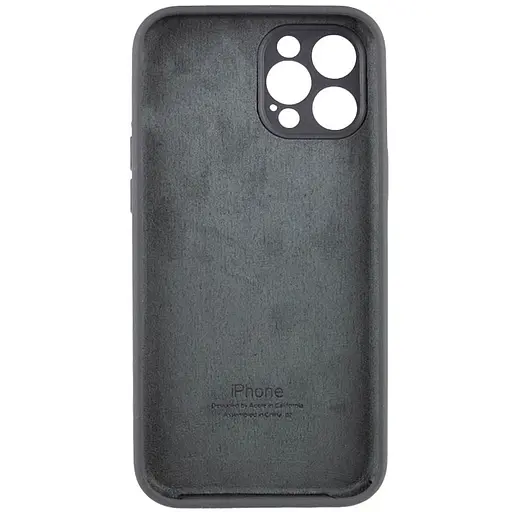 Чехол Epik Silicone Case Full Camera Protective (AA) для Apple iPhone 12 Pro (6.1) Серый/Dark Gray - фото 4