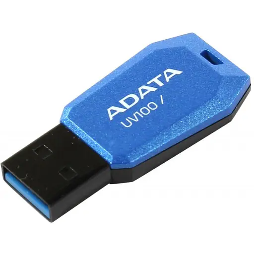 Флеш-накопичувач Adata USB флеш накопичувач 32GB DashDrive UV100 Blue USB 2.0 (AUV100-32G-RBL) - фото 1