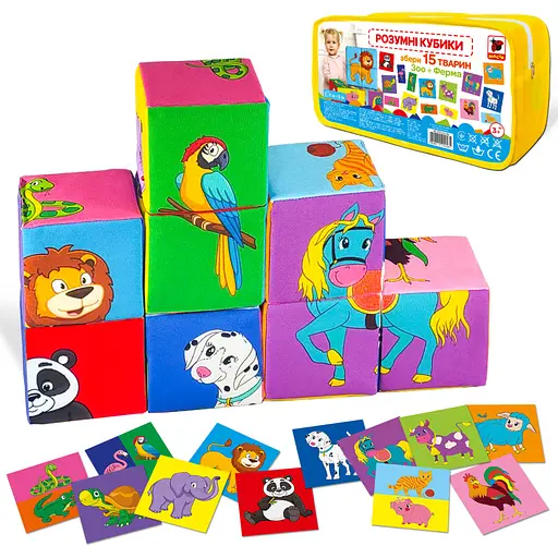 Набір м'яких кубиків "Розумні кубики" Macik МС 090501-06 - фото 2