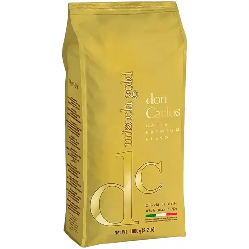 Кофе в зернах Carraro Don Carlos Miscela Gold 1 кг - фото 1