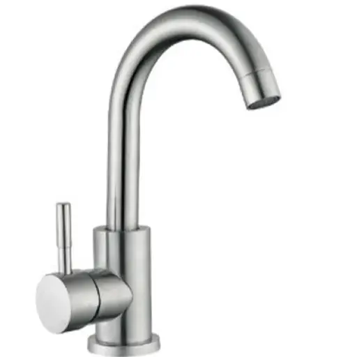 Смеситель для умывальника Mixxus SUS-001-C нержавеющая сталь MI0788 - фото 1