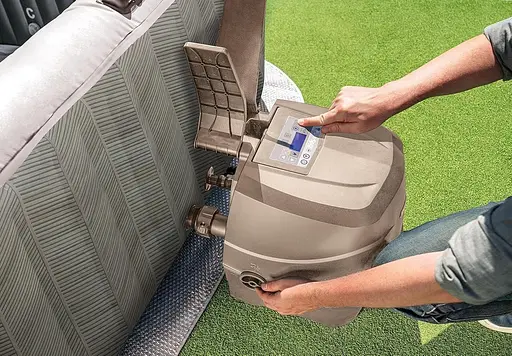 Басейн-джакузі надувний Intex з гідромасажем на 795 л бежевий (28446) - фото 5