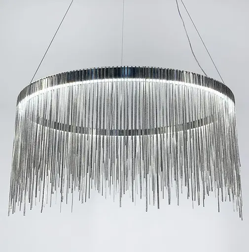 Хромована люстра з ланцюжками Ø 80 см | Арт. SP 07-800 | Line F - фото 2