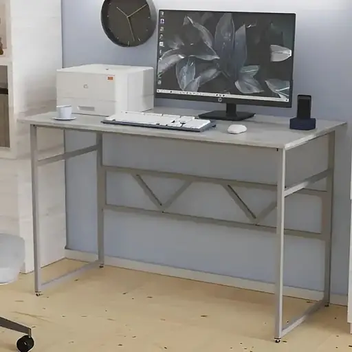 Стіл письмовий Раян Ferrum-decor 750x1400x600 Сірий метал ДСП Бетон 32 мм (FRD-106488)