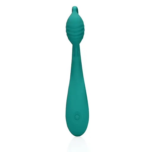 Вібратор Loveline G-Spot With Bead 21.6 см зелений - фото 5
