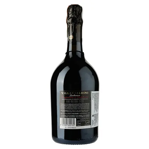 Вино ігристе Cleto Chiarli Lambrusco Grasparossa Villa Cialdini, червоне, сухе, 0,75 л (45510) - фото 2