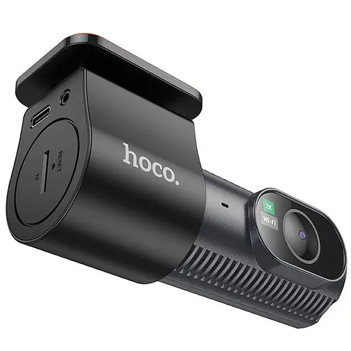 Відеореєстратор Hoco DV8 2K display hidden driving recorder (with rear camera) Black - фото 4