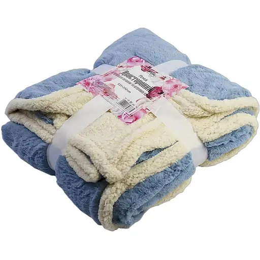 Плед двосторонній Werk зі штучною овчиною та штучним хутром 125х150 см в асортименті (130337)