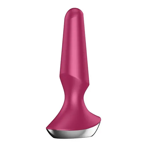 Анальна пробка Satisfyer Plug-ilicious 2, 14 см (малиновий) - фото 3