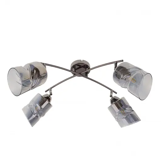 Люстра стельова Brille в спальню Е27 60W BK (LK-723S/4)