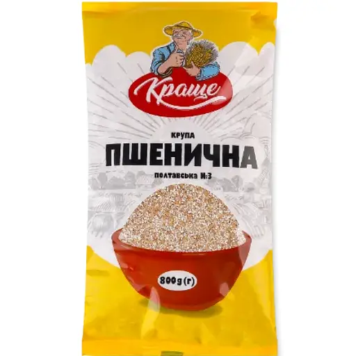 Крупа пшеничная Краще Полтавская №3 800 г - фото 1