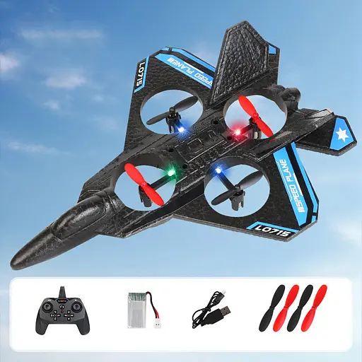 Літак на радіокеруванні SCHE L0715 Foam Blue / Red - фото 2