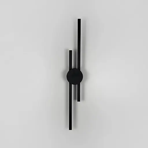 Видовжене подвійне світлодіодне бра Line F 60 см чорне Арт. WB39/600 BK - фото 5