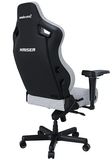 Игровое кресло Anda Seat Kaiser 4 Size XL Gray Linen Fabric (AD12YDDC-XLL-20-G-CF) - фото 2
