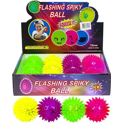М’яч гумовий-стрибунець із шипами, 14-47, світлові ефекти, 7.5 см - фото 2