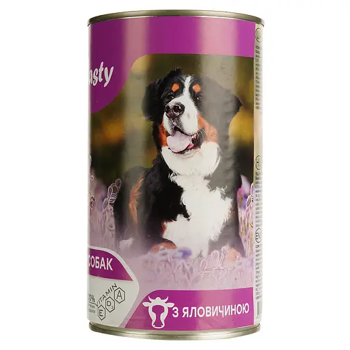 Уценка. Влажный корм для собак Dasty с говядиной 1240 г - фото 2