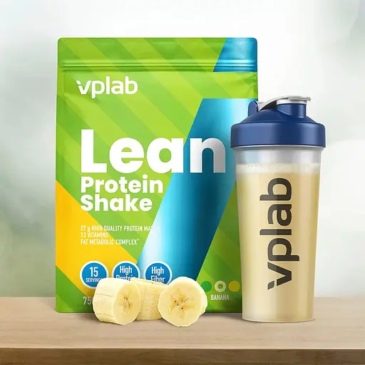 Протеїновий порошок VPLab Lean Protein Shake Банан 750 г - фото 3