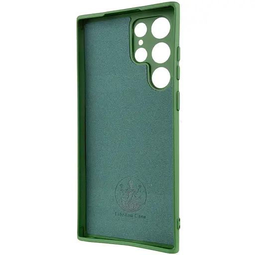 Чехол Silicone Cover Lakshmi Full Camera (AA) для Samsung Galaxy S25 Ultra Зеленый / Dark green - фото 4