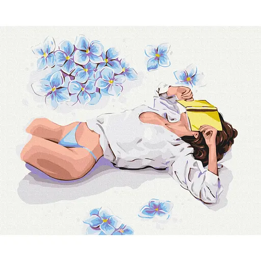 Картина по номерам Перерва на читання Alla Berezovska Brushme 40x50 см разноцветная 000277357