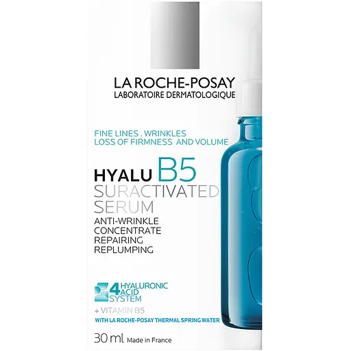 Дерматологическая сыворотка для коррекции морщин и восстановления упругости чувствительной кожи La Roche-Posay Гиала Б5 30 мл - фото 1