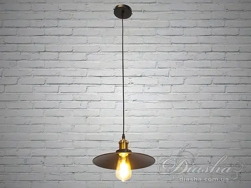 Магнетичний, стриманий світильник-підвіс в стилі Лофт, під лампу Едісо. - фото 2