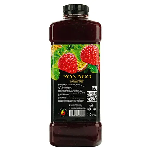 Напиток витаминный концентрированный YONAGO Клубника-Маракуйя-Мята 1250 г - фото 3
